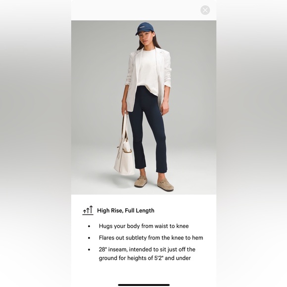 Lululemon Align high rise mine flare pant extra short - Picture 4 of 4